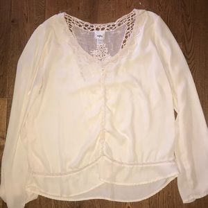 cream lace top